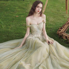 Mismatched Tulle Lace Appliques Bridesmaid Dresses, A-line Bridesmaid Dresses, Popular Bridesmaid Dresses, 2021 Bridesmaid Dresses - RongMoon