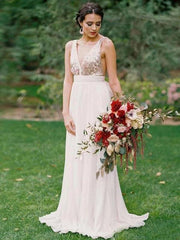 V-neck Sequnins Long Bridesmaid Dresses, Fashion Wedding Bridesmaid Dresses, Bridal Party Dresses - RongMoon