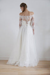 Long Sleeve Lace Wedding Dress