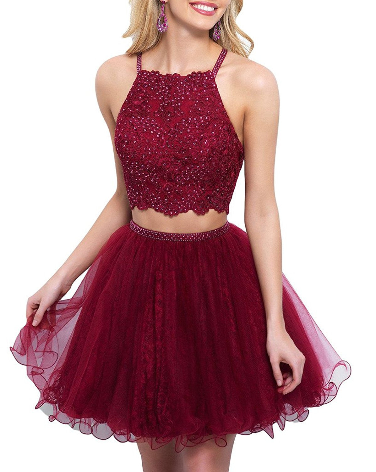 Short Beading Prom Homecoming Party Dresses for Juniors