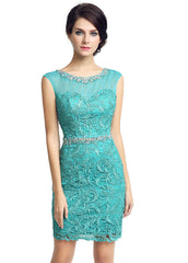Green Sheath Cocktail Dress