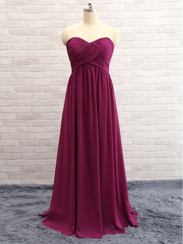 Princess Sweetheart Open-back Prom Dress