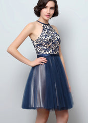 Backless Short Homecoming Dress
