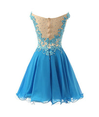 Blue Homecoming Party Dress