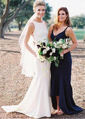 Spandex Jewel Sexy Full Length Mermaid Wedding Dress