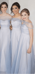 Off Shoulder Fancy Bridesmaid Dresses, Modest 2020 Long Bridesmaid Dresses - RongMoon