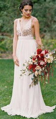 Deep V-neck Bridesmaid Dresses, Open Back Long 2020 Bridesmaid Dresses - RongMoon