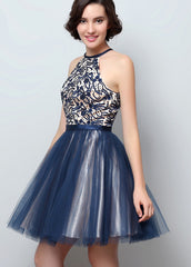 Backless Short Homecoming Dress