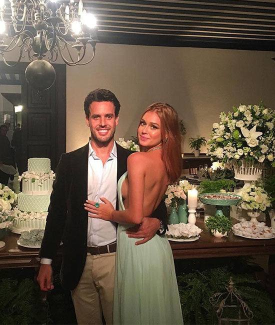Green chiffon backless long prom dress, green formal dress - RongMoon