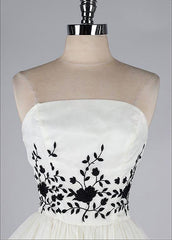 Black and White Homecoming Dress