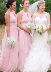 Lightsome Chiffon Halter Bridesmaid Dresses