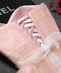 Cute pink short prom dress, pink homecoming dress - RongMoon