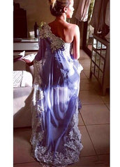 Sheath Evening Dress With Lace Appliques