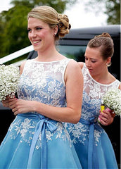Elegant Tulle & Organza  Bridesmaid Dresses With Lace