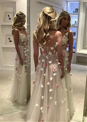 Evening Dress With Handmade Flowers