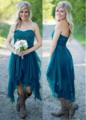 Graceful Chiffon Hi-lo A-line Bridesmaid Dress