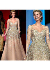 Wonderful Evening Dress With Beadings