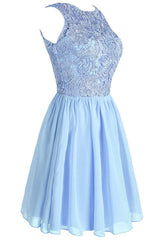 Lace Bridesmaid Formal Short Homecoming Dress