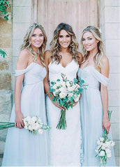 Pretty Silk-like Chiffon Off-the-shoulder Bridesmaid Dresses