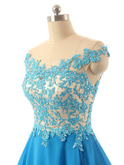 Blue Homecoming Party Dress