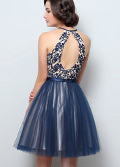 Backless Short Homecoming Dress