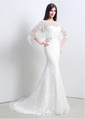 Mermaid Wedding Dresses With Jacket