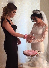Off-the-shoulder Detachable Skirt 2 In 1 Wedding Dress With Lace Appliques