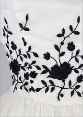 Black and White Homecoming Dress
