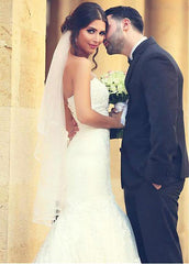 Beading Sweetheart Long Mermaid Wedding Dress