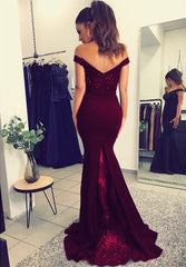 Elegant V-neck Long Mermaid Prom Dresses Lace Beaded Evening Gowns