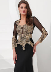 Spandex V-neck Mermaid Evening Dress With Detachable Shawl