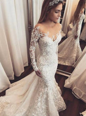 Mermaid Tulle Wedding Dresses