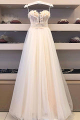Elegant tulle sweetheart long prom dress tulle formal dress - RongMoon