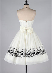 Black and White Homecoming Dress
