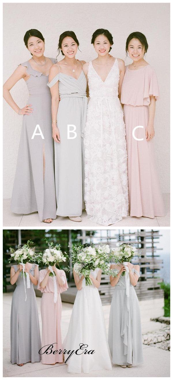 Mismatched Wedding Bridesmaid Dresses, Popular A-line Bridesmaid Dresses - RongMoon
