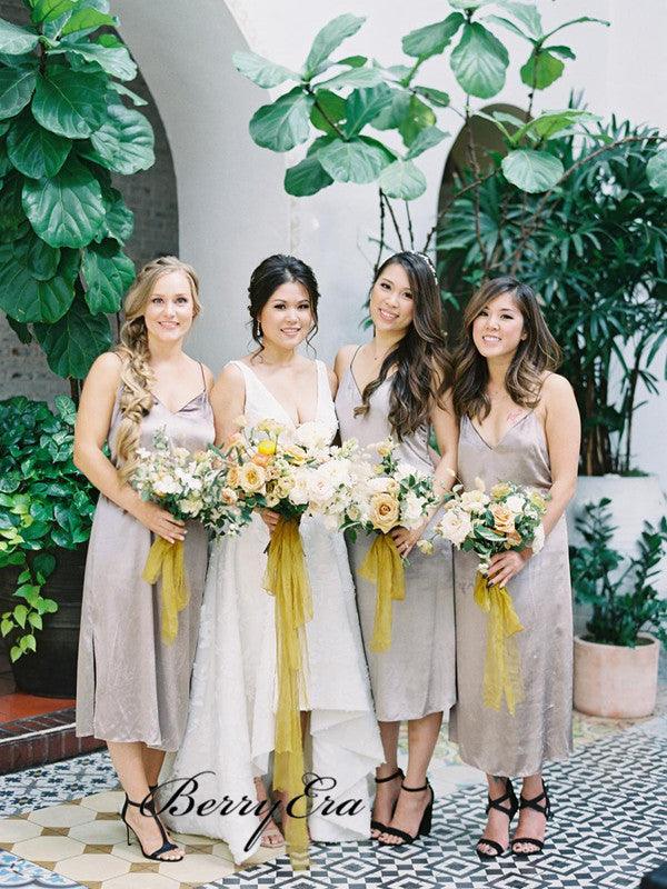 Sexy Straps Bridesmaid Dresses, Simple Cheap Bridesmaid Dresses - RongMoon