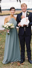 Halter Wedding Bridal Dresses, A-line Simple Bridesmaid Dresses - RongMoon