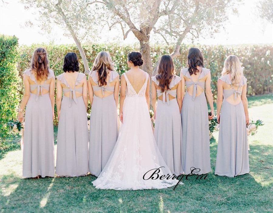 Popular Chiffon Bridesmaid Dresses, Elegant Wedding Guest Dresses, Bridesmaid Dresses - RongMoon