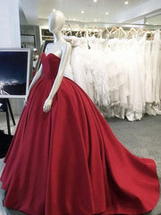 navy blue sweetheart ball gowns satin wedding dresses 2019