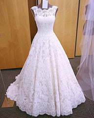 Vintage Cap Sleeves Open Back Lace Wedding Dresses