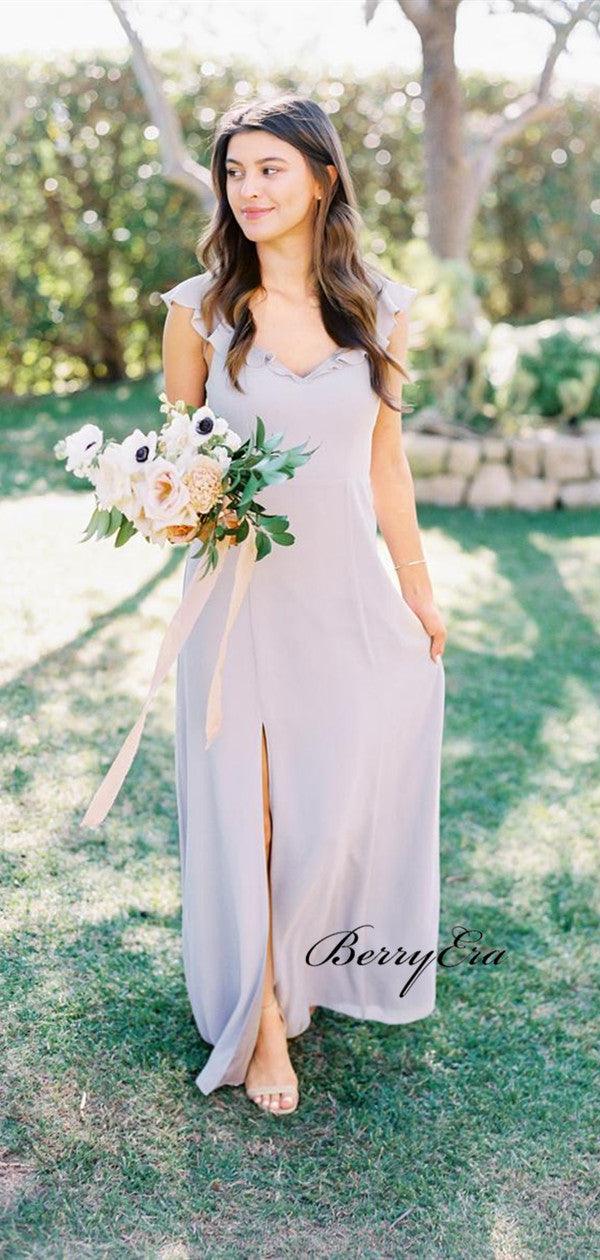 Popular Chiffon Bridesmaid Dresses, Elegant Wedding Guest Dresses, Bridesmaid Dresses - RongMoon