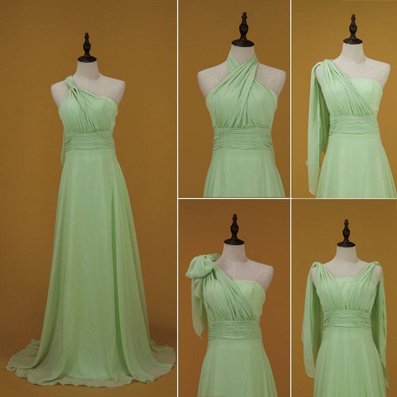 Multi Ways Convertible Chiffon Bridesmaid Dresses-CHRIS - RongMoon