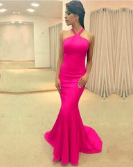 Sexy Halter Top Long Corset Mermaid Prom Dresses 2018 Formal Gowns