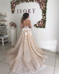 Beading Halter Sheath Flower Backless Belt Detachable Skirt Wedding Dress