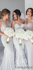Sweetheart Floor Length Mermaid Bridesmaid Dresses.DB10159