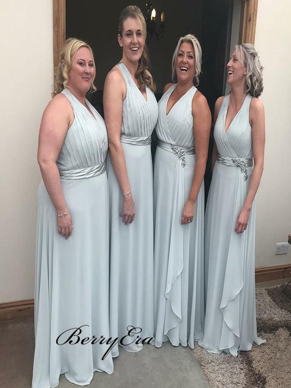 Halter Chiffon Bridesmaid Dresses, Popular Bridesmaid Dresses - RongMoon