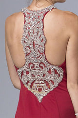 Trumpet/Mermaid Halter Sleeveless Beading Long Prom Dresses