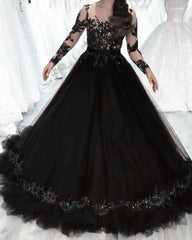 Long Sleeves Quinceanera Dresses Ball Gown Appliques Ruffles