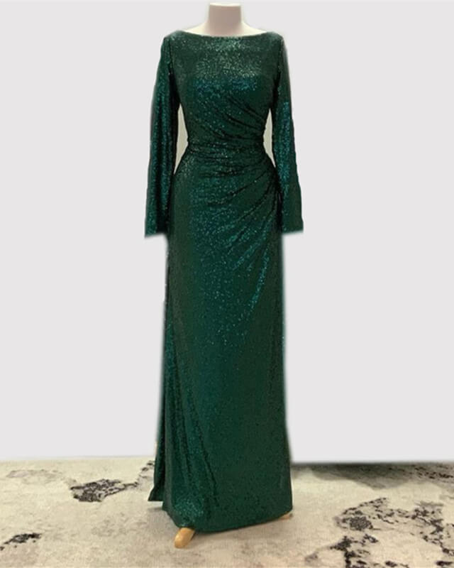 Mermaid Long Sleeve  Sequin Dresses