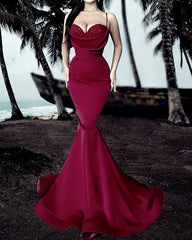 Mermaid Style Prom Dress Sweetheart Straps